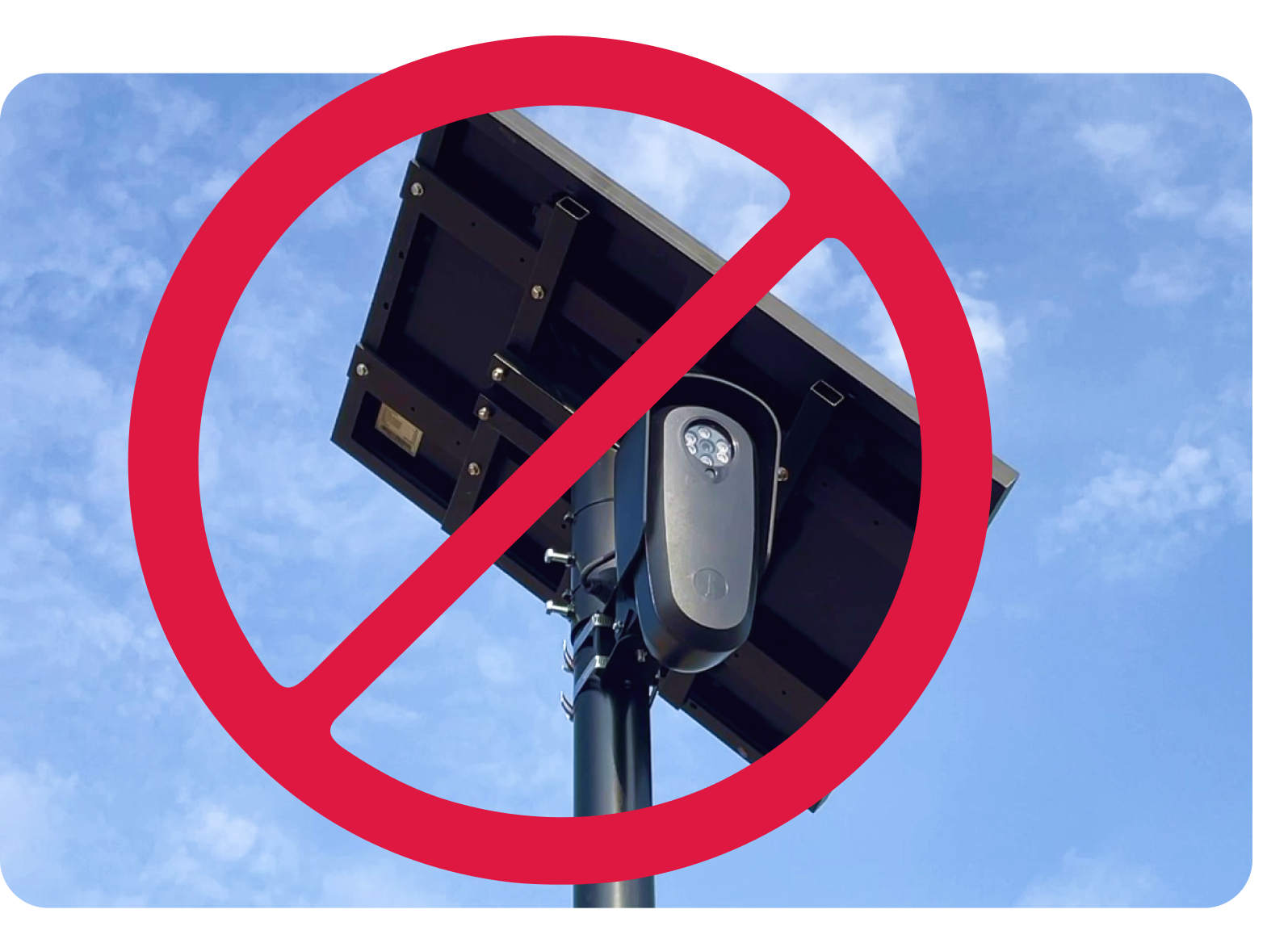 No Flock camera illustration